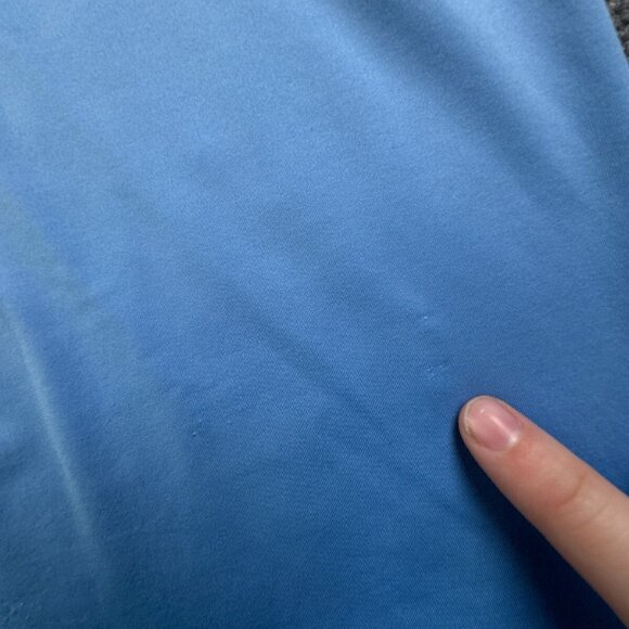 Footjoy FJ Polo Men Large Shirt Short Sleeve Solid Blue Blank Stretch Golfing - Picture 10 of 16